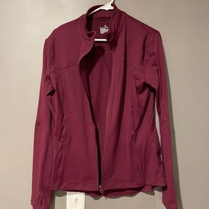 Maroon athletic jacket